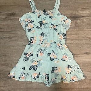 Light Blue Floral Dress/Skirt – Size XL 14/16